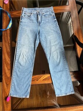 GAP Light Blue High-Rise Straight Jeans